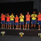 La plantilla del Bembibre, en la presentación.
