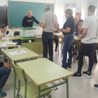 Votaciones en Villablino en las pasadas elecciones municipales. V.A.