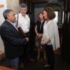 José Antonio López, Jorge Vega, María Antonia Gancedo y Gloria Merayo, en el Ayuntamiento.