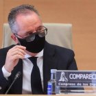 El acusado de pagos a Sergio Ríos, ayer en la Audiencia. F. ALVARADO