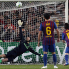 Lionel Messi no estuvo acertado en el lanzamiento de la pena máxima que hubiera supuesto el 3-1 a favor del Barcelona.