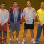 José Mari y Pablo a la izquierda, y Óscar y Dani el día de su enfrentamiento