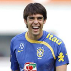 Kaká, durante un entrenamiento de la selección brasileña en el estadio Le Coq Arena de Tallin, Eston