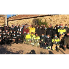 Los bomberos forestales participaron ayer en el campeonato de destreza organizado por Renault. DL