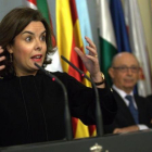 La vicepresidenta del Gobierno, Soraya Saénz de Santamaría.