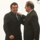 El presidente del Consejo Comarcal del Bierzo y el de la Junta en una escena amistosa.