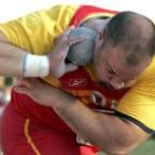 El atleta leonés, durante la Copa de Europa disputada en Málaga