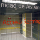 Zona de aislamiento para pacientes de ébola.
