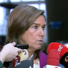 La ministra de Sanidad, Ana Mato, durante una conferencia de prensa.