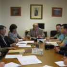 Un momento de la Junta Local de Seguridad, con Álvarez.