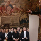 Hollande, ayer, durante su comparecencia de prensa semestral.