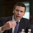 Kevin McAleenan durante una conferencia de prensa.