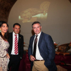 Isabel Bombal, José Luis Nieto y el diputado Miguel Ángel González Robla.
