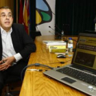 Juan José Martínez Nistal, en un momento de la charla