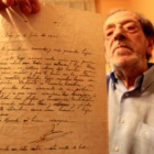 La última carta que Juan García Arias escribió a su mujer en los sótanos de San Marcos tiene la letr