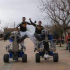 Un momento de la exhibición de quads en las calles de Murias