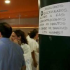 Detalle de una de las concentraciones, en una imagen de archivo