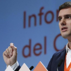 Albert Rivera, presidente de Ciudadanos, durante el congreso del partido, en febrero.
