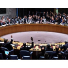 Votación del Consejo de Seguridad de la ONU en que se ha acordado levantar las sanciones a Irán.