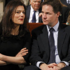 Miriam González con su marido Nick Glegg