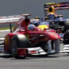 Alonso, delante de Webber cuando el español transitaba en la segunda posición.