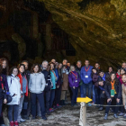 El encuentro se clausuró ayer con una visita a las cuevas de Valporquero. MIGUEL F.B.