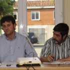 García y Mitadiel, ayer, en el primer pleno.