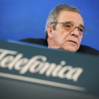 El presidente de Telefónica, César Alierta, en el MWC.