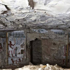 Imagen de la tumba del "guardián de la puerta del dios Amón" hallada en Luxor.