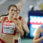 Marta García en un momento de la final de los 3.000 metros en la que quedó décima. RFEA/MIGUËLEZ