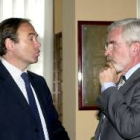 Los portavoces del Senado, García Escudero (PP)  y Joan Lerma (PSOE)