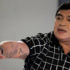 Diego Armando Maradona, durante una entrevista en televisión el pasado febrero.