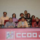 Representantes de la Federación de Sanidad de CC.OO.