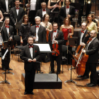 Imagen de la Sinfónica de León en el último concierto que ofreció en Navidades en el Auditorio.