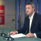 El portavoz del PSOE en el Congreso, Jesús Caldera