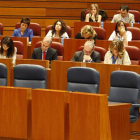 Imagen de parte del grupo de los parlamentarios socialistas en las Cortes.