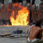 Protestas en Caracas durante los dos días de huelga general convocada por la oposición