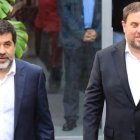 Jordi Sànchez y Oriol Junqueras, el pasado julio en Barcelona.