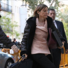 La presidenta del Parlament, Carme Forcadell, a su llegada al Tribunal Supremo.