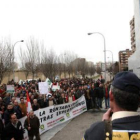 Protesta de ganaderos para exigir medidas de rentabilidad para el sector de la leche.