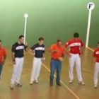 El segundo equipo que participó en el encuentro de pelotaris logró hacerse con el triunfo