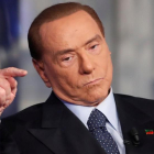 Silvio Berlusconi, durante su intervención en el programa de televisión Porta a porta.