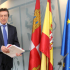 El portavoz de la Junta minutos antes de iniciar la rueda de prensa posterior al Consejo.