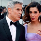 George Clooney y su mujer, Amal Alamuddin, a su llegada al Festival de Venecia, el pasado 2 de septiembre