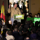 Javier Ortega Smith ayer, en un acto electoral en Burgos. SANTI OTERO