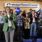 María Dolores de Cospedal durante un acto político de su partido ayer en Avilés.