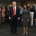 El presidente de EEUU, Donald Trump, a su llegada a la sede de Naciones Unidas en Nueva York