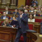 Sesión en el Parlament de Cataluña.