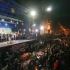 Los manifestantes dieron el visto bueno al Gobierno de Unidad Nacional.