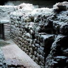Vista de una parte del interior de la cripta de Puerta Obispo.